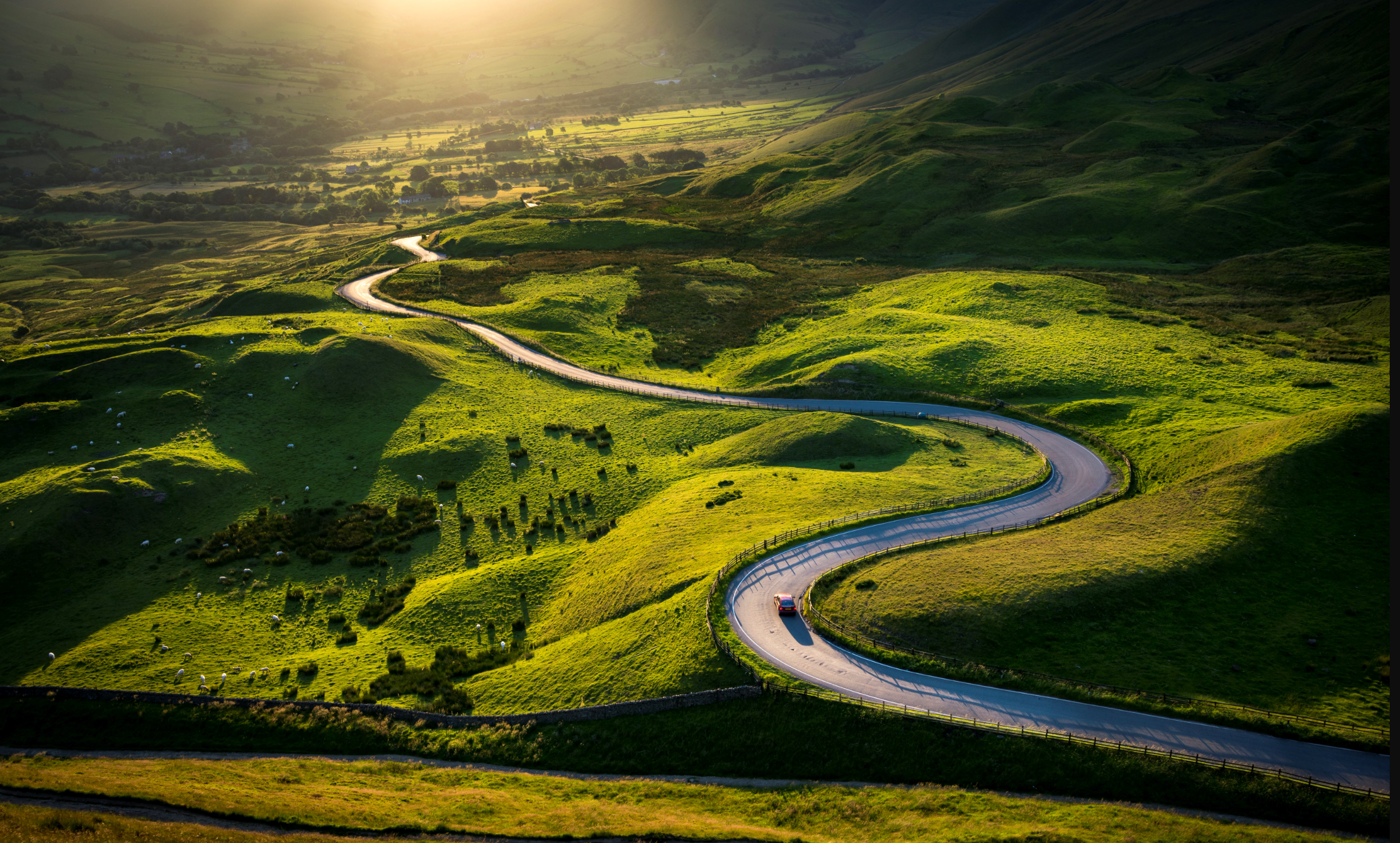 winding road on a hillside